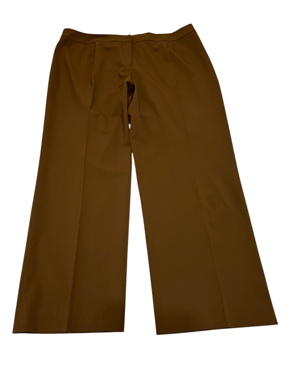 Lafayette 148 New York Wide-Leg Wool Dress Pants Trousers Dark Brown Size 18